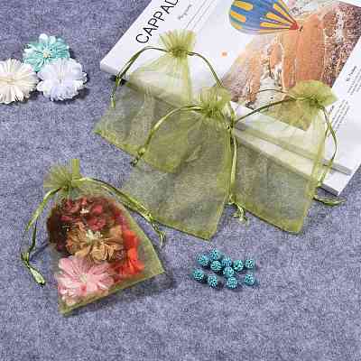 Organza Gift Bags with Drawstring OP-R016-10x15cm-13-1