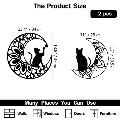 PVC Wall Stickers DIY-WH0377-098-1