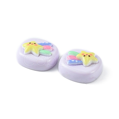 Opaque Cute Cartoon Resin Cabochons CRES-O006-06H-1