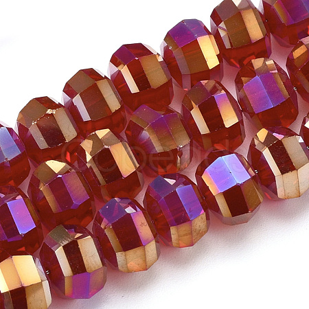 Electroplate Glass Beads Strands EGLA-S174-05K-1