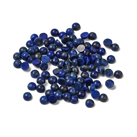 Dyed Natural Lapis Lazuli Dome/Half Round Cabochons G-G037-01C-03-1