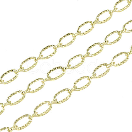 Rack Plating Brass Link Chains AJEW-Q150-06G-03-1