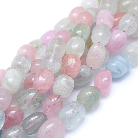 Natural Morganite Beads Strands G-D0010-20B-1