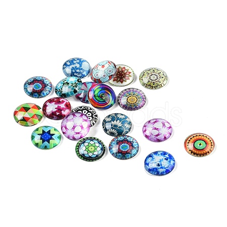 Glass Cabochons GGLA-XCP0001-08-1