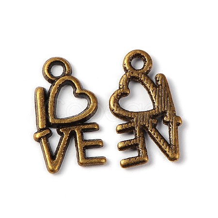 For Valentine's Day Tibetan Style Alloy Pendants MLF0299Y-NF-1