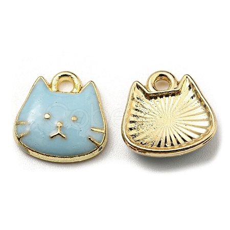 Golden Plated Alloy Charms ENAM-L042-01G-05-1