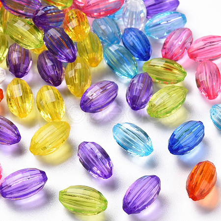 Transparent Acrylic Beads TACR-S154-30B-1