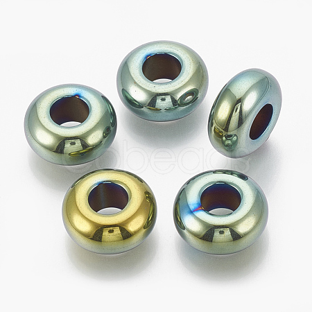 Electroplated Non-magnetic Synthetic Hematite Beads G-T094-10D-1