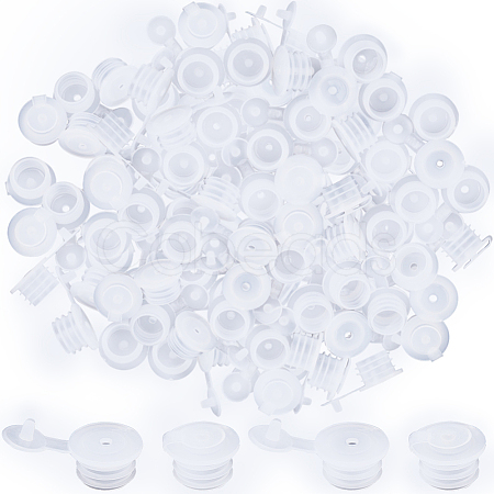 Gorgecraft 50Pcs Plastic Bottle Stoppers with Holes AJEW-GF0008-14-1