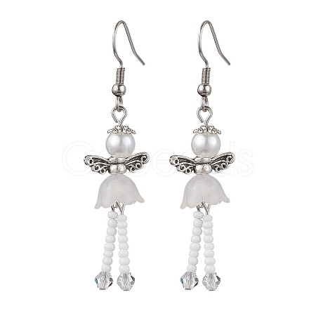 304 Stainless Steel Fairy Dangle Earrings EJEW-MZ00129-05-1