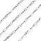 Tarnish Resistant 304 Stainless Steel Mariner Link Chains, Unwelded, Stainless Steel Color, 2x2mm