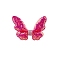 Glitter Butterfly Bowknot Alligator Hair Clips, Hair Accessories, Camellia, 70x50x15mm