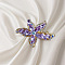 Alloy Hair Barrettes, Hair Accessories for Women & Girls, Starfish, Lilac, 70x50mm