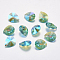 Faceted Glass Rhinestone Pendants, Imitation Austrian Crystal, teardrop, Aquamarine, 16x9x5.5mm, Hole: 1.4mm