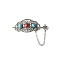 Alloy Hair Sticks, Hair Accessories for Woman Girls, with Synthetic Turquoise, Antique Silver, 90mm