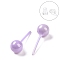 Hypoallergenic Bioceramics Zirconia Ceramic Stud Earrings, Round Ball, No Fading and Nickel Free, Lilac, 18x6mm