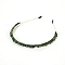 Natural Jade Hair Bands, Hair Accessories for Woman Girls, 150x130x5mm