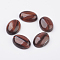 Natural Dyed & Heated Red Tiger Eye Flat Back Cabochons, Oval, 18x13mm