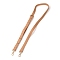 PU Leather Bag Strap, with Alloy Swivel Clasps, Bag Replacement Accessories, Sandy Brown, 133x1.85x0.25cm