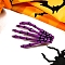 Plastic Alligator Hair Clips, Halloween Hairpin Scary Ghost Claw Skull, Purple, 70x45x25mm