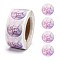 1 Inch Thank You Stickers, Adhesive Roll Sticker Labels, for Envelopes, Bubble Mailers and Bags, Purple, 25mm, about 500pcs/roll