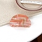 Stripe Theme Acrylic Claw Hair Clips, Salmon, 82mm