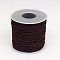 Round Elastic Cord Wrapped by Nylon Thread, Coffee, 0.6mm, about 65.61 yards(60m)/roll