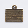 Tibetan Style Alloy Mail Charms EA10712Y-AB-3