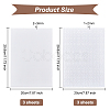 Olycraft 6 Sheets 2 Style PVC Plastic Roof Tiles DIY-OC0010-36-2