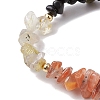 Carcer Guardian Gemstone Stretch Bracelets BJEW-JB11108-06-3