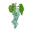 Natural Fluorite Grape Model Pendants PW-WG36806-01-1