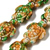 Spray Painted Synthetic Turquoise Beads Strands G-E617-A02-02-1