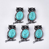 Synthetic Turquoise Brooches/Pendants G-S353-05K-1