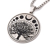 304 Stainless Steel Enamel Necklaces NJEW-Q338-05P-3