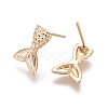 Brass Stud Earring Findings MAK-I010-03G-2