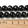 Natural Black Onyx(Dyed & Heated) Beads Strands G-K351-A02-03-5