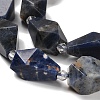 Natural Sodalite Beads Strands G-NH0005-B06-01-4