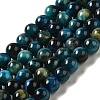 Dyed Natural Tiger Eye Beads Strands G-G102-A02-02-1