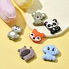 6Pcs 6 Styles Food Grade Eco-Friendly Silicone Focal Beads SIL-FS0001-08-5