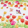 Rectangle PVC Wall Stickers AJEW-WH0033-46-6