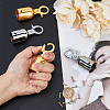 SUPERFINDINGS 4Pcs 2 Colors Zinc Alloy Cord Ends FIND-FH0008-76-3