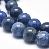 Natural Dumortierite Quartz Bead Strands G-I224-01-8mm-3