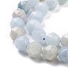 Natural Aquamarine Beads Strands G-K323-19-4