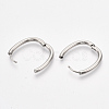 Tarnish Resistant 201 Stainless Steel Huggie Hoop Earrings STAS-T045-47B-3