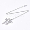 Non-Tarnish 201 Stainless Steel Pendant Necklaces NJEW-T009-JN033-1-45-2