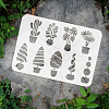 Plastic Drawing Painting Stencils Templates DIY-WH0396-642-3