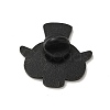 Black Halloween Baking Paint Zinc Alloy Brooches JEWB-M037-02B-2