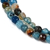 Faceted Natural Agate Round Beads Strands X-G-E318C-4mm-10-3