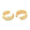 Brass Cuff Earrings EJEW-K251-03G-2