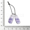 2Pcs Natural Fluorite Pendants G-Z064-01D-3